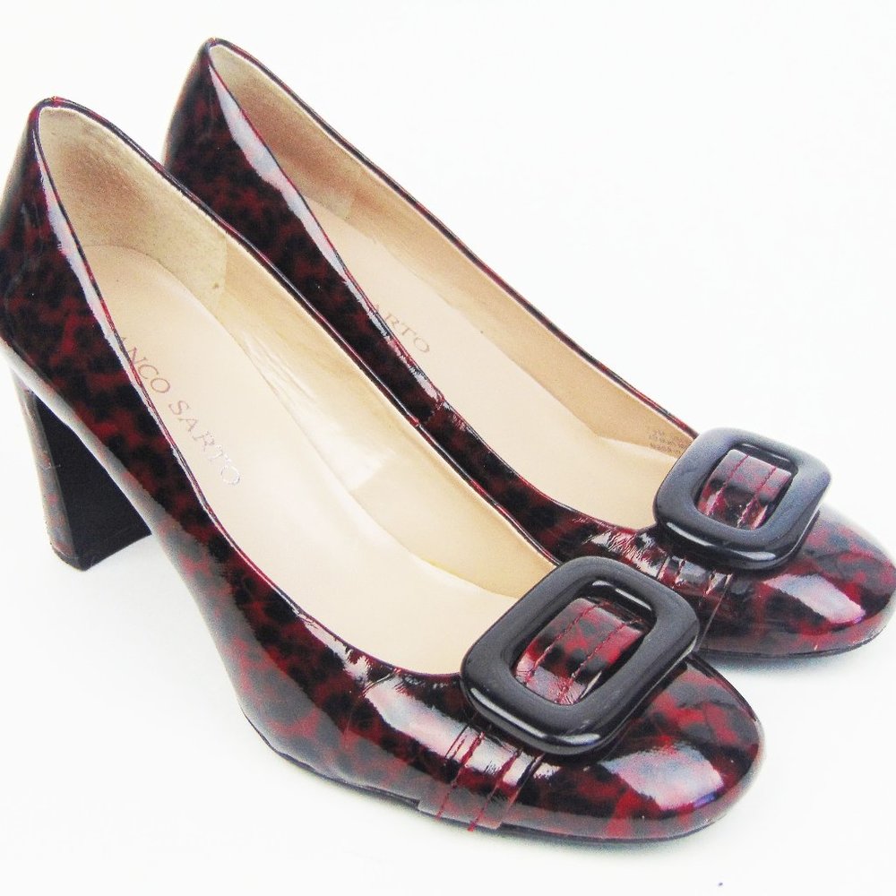 Franco Sarto Women Velera Animal Print Heel SZ 7.5